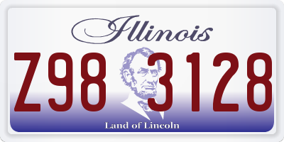 IL license plate Z983128