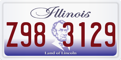 IL license plate Z983129