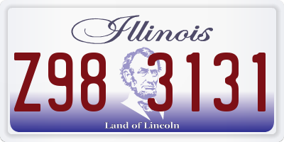 IL license plate Z983131