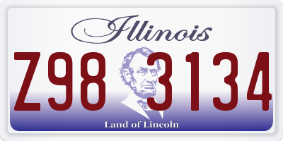 IL license plate Z983134