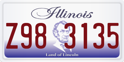 IL license plate Z983135