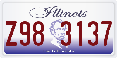 IL license plate Z983137