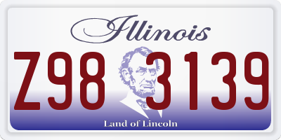 IL license plate Z983139