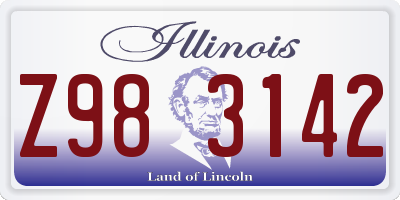 IL license plate Z983142