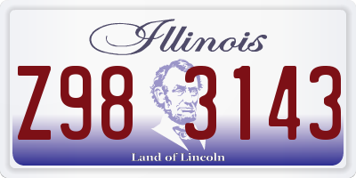 IL license plate Z983143