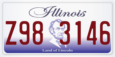 IL license plate Z983146