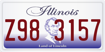 IL license plate Z983157