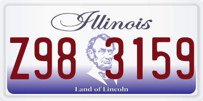 IL license plate Z983159