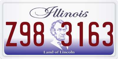 IL license plate Z983163