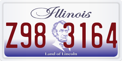 IL license plate Z983164