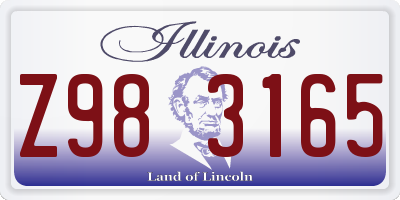 IL license plate Z983165