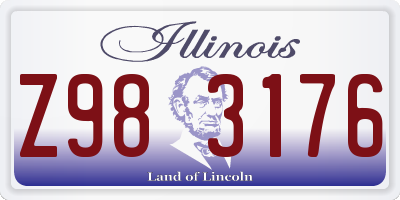 IL license plate Z983176