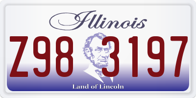 IL license plate Z983197