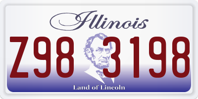 IL license plate Z983198