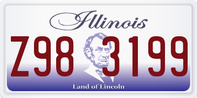 IL license plate Z983199