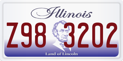 IL license plate Z983202