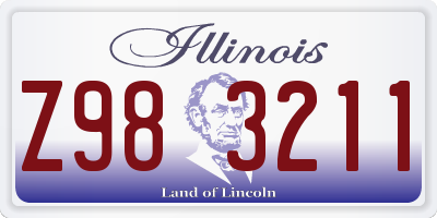 IL license plate Z983211