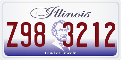 IL license plate Z983212