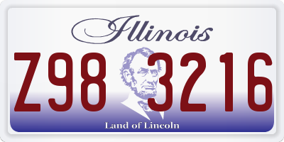 IL license plate Z983216