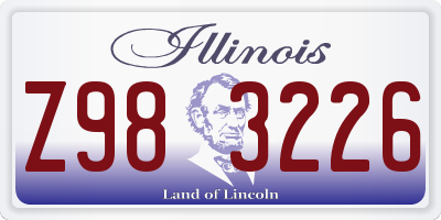 IL license plate Z983226