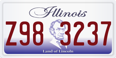 IL license plate Z983237