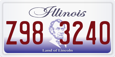 IL license plate Z983240