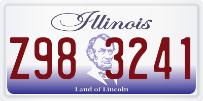 IL license plate Z983241