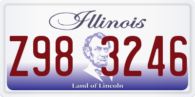 IL license plate Z983246