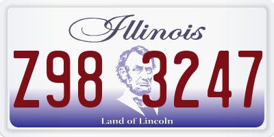 IL license plate Z983247