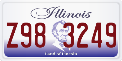 IL license plate Z983249