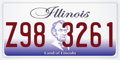 IL license plate Z983261