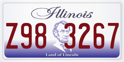 IL license plate Z983267