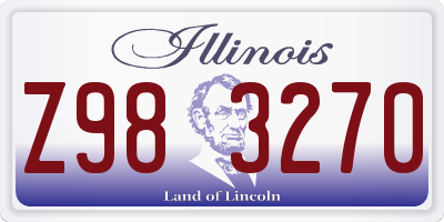 IL license plate Z983270