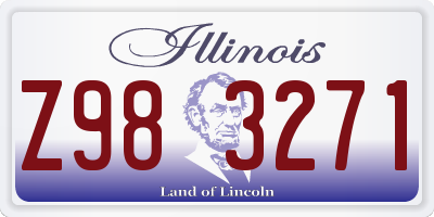 IL license plate Z983271