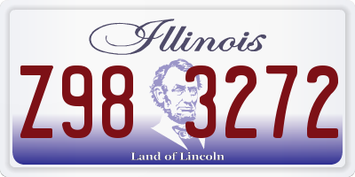 IL license plate Z983272