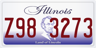 IL license plate Z983273