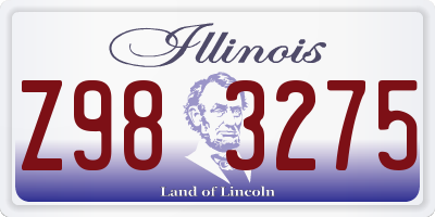 IL license plate Z983275