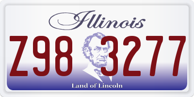 IL license plate Z983277