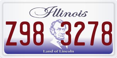 IL license plate Z983278