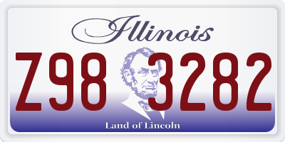 IL license plate Z983282