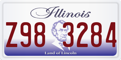 IL license plate Z983284