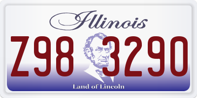 IL license plate Z983290