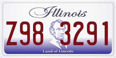 IL license plate Z983291