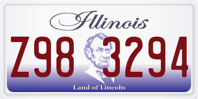 IL license plate Z983294