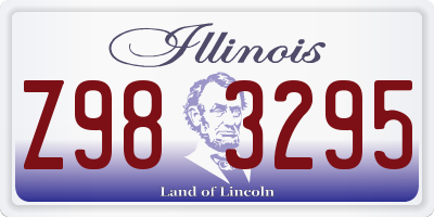 IL license plate Z983295