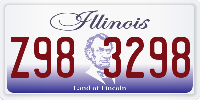 IL license plate Z983298