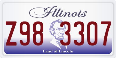IL license plate Z983307