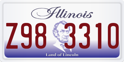 IL license plate Z983310