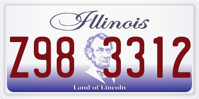 IL license plate Z983312