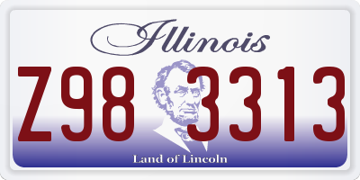 IL license plate Z983313